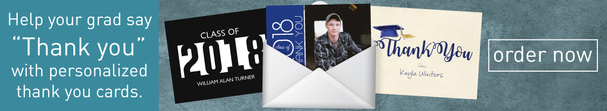 Personalized Graduation Thank You Cards